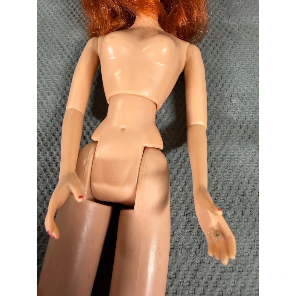 Vintage 1997 GTI Red Hair Fashion Doll Star Back Tattoo Blue Eyes Articulated